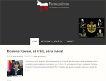Tablet Screenshot of fermapolitica.ro